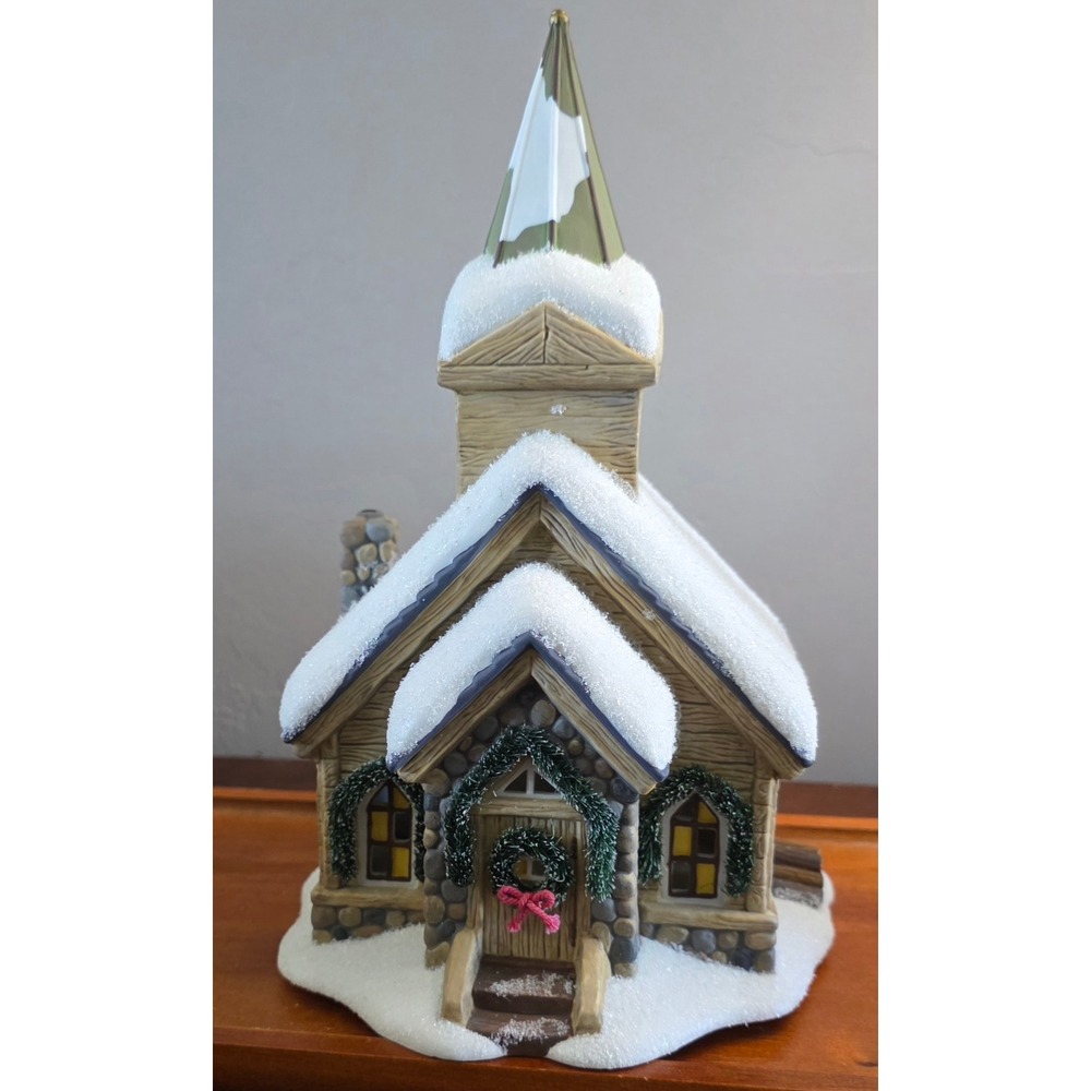 Vintage Dept 56 Pine Isles Simple Traditions 2003 Snow Covered Church Village